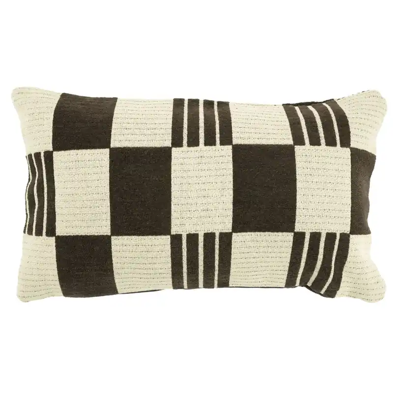 By-Boo sierkussen Twist bruin 55×35 cm