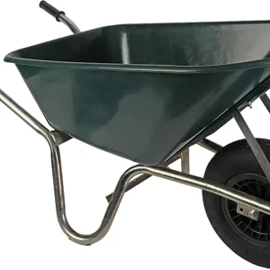 Kruiwagen kunststof groen 100 liter