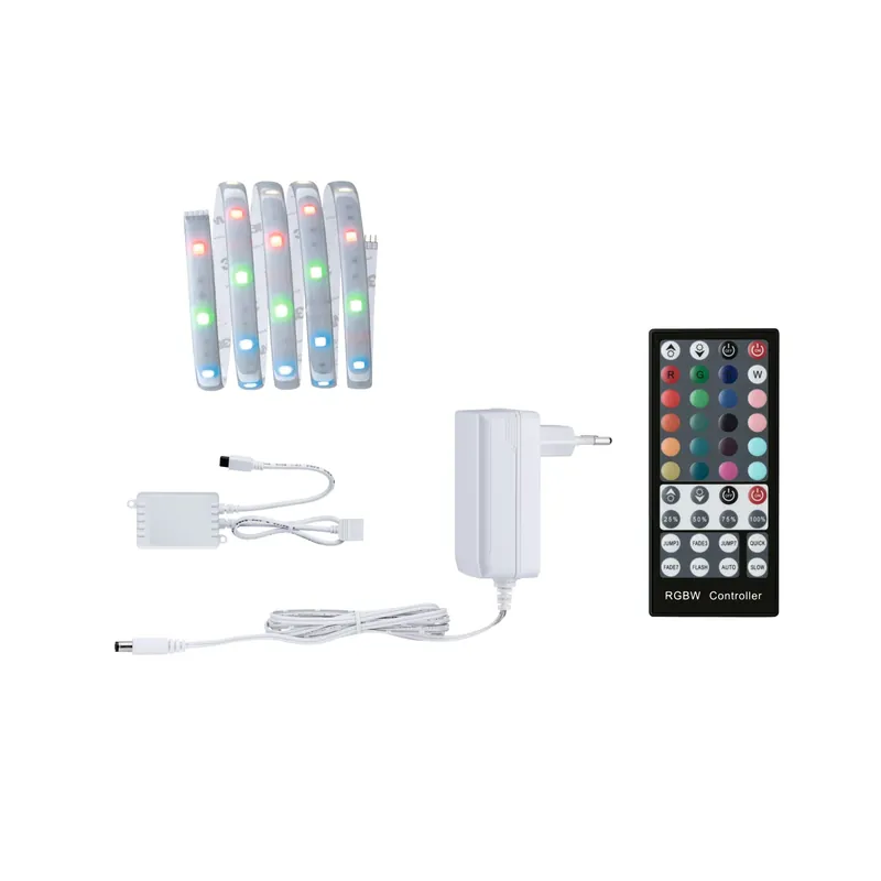 MaxLED 250 basisset 1,5m RGBW IP44 Afdekking 9,8W 230/24V Zilver