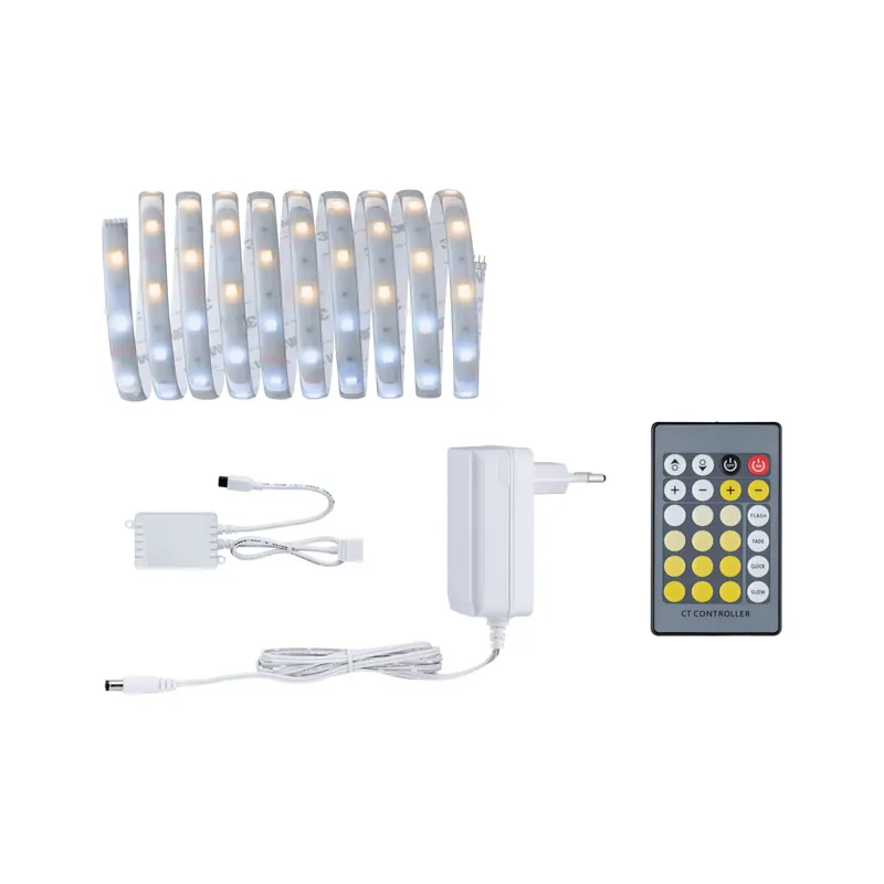 MaxLED 250 basisset 3m tunw IP44 Afdekking 11,5W 230/24V Zilver