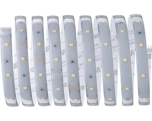 MaxLED 250 strip 2,5m warmwit IP44 Afdekking 2700K 10W 230/24V Zilver