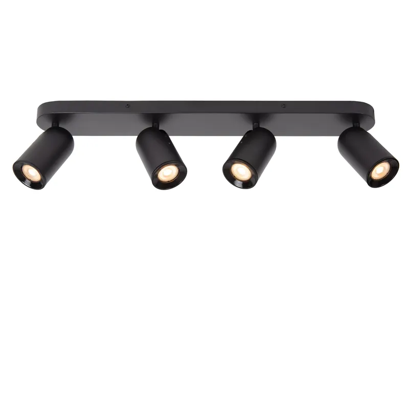 Lucide plafondspot Punch 4xGU10 zwart