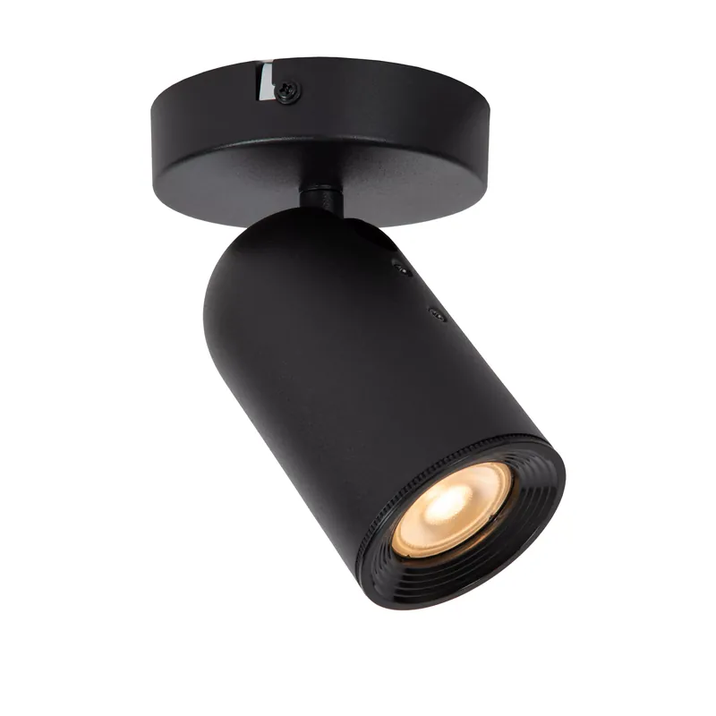 Lucide Punch wandspot 1xGU10 zwart