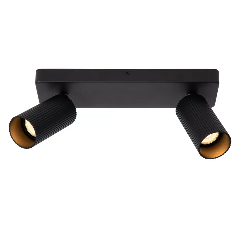 Lucide Clubs plafondspot 2xGU10 zwart