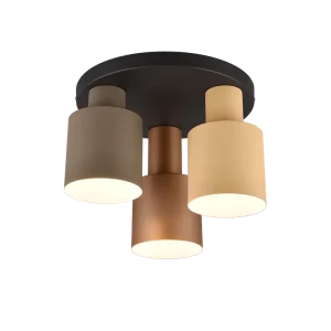 Trio plafondlamp Agudo 3-lichts multicolor