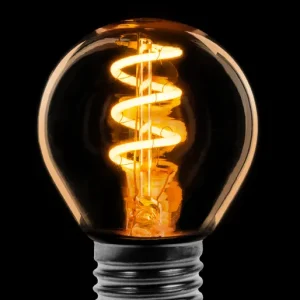 ETH Led Spiraal Kogel G45 E27 4W dimtone van 2700k naar 2200k Goud 160L