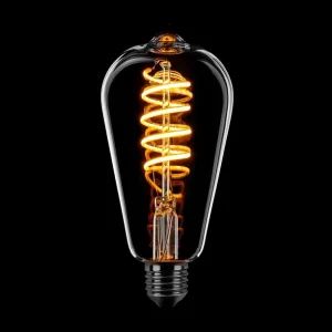 ETH Led Spiraal Edison ST64 E27 6W 3 stappen dimtone sceneswitch van 2200k-2400k-2700k Helder 110+260+550L