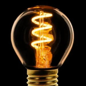 ETH Led Spiraal kogel E27 3W 3 stappen dimtone sceneswitch van 2200k-2400k-2700k Goud 25+85+190L