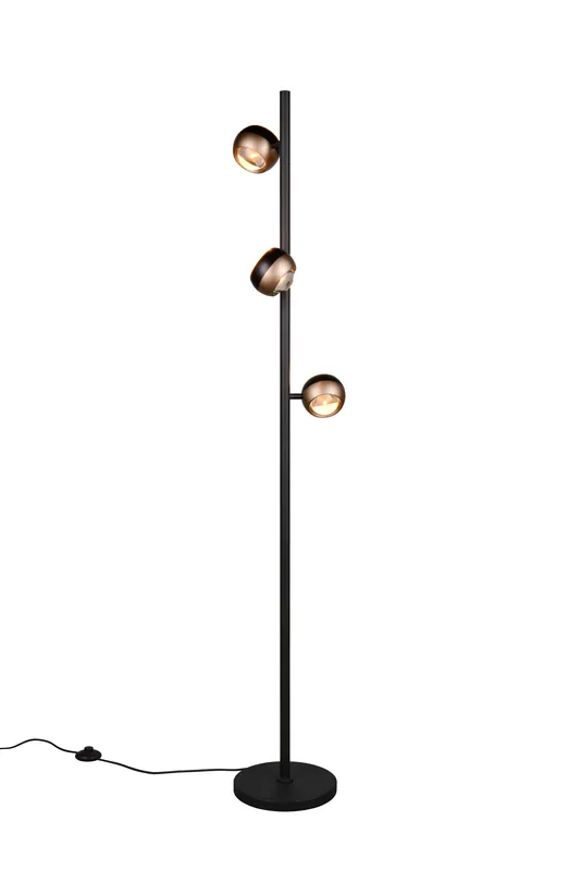 Trio Select vloerlamp Orbit mat zwart