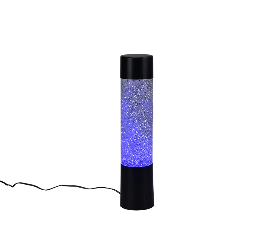 Trio Reality tafellamp glitter LED RGB zwart