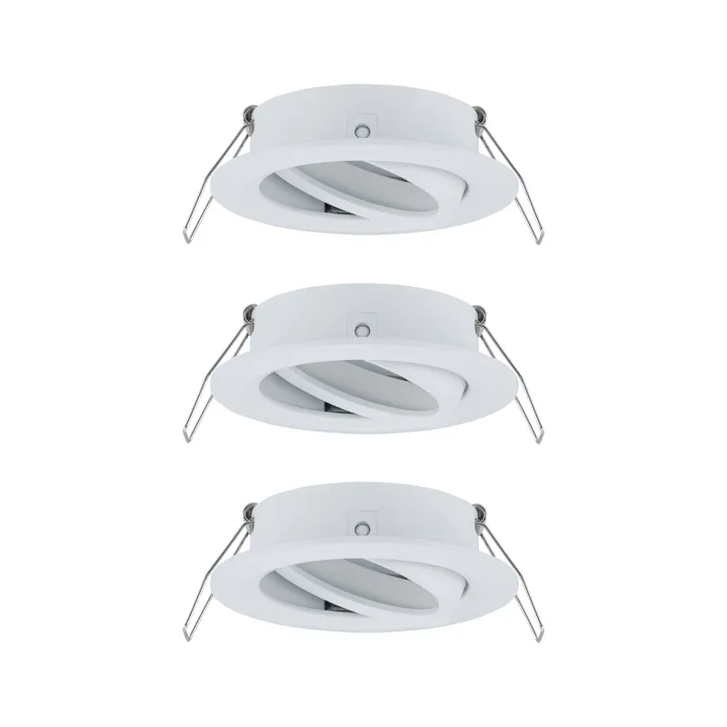 Paulmann Inblp Choose set van 3 spots zwenkbaar max 3x10W 230V 51mm wit mat alu