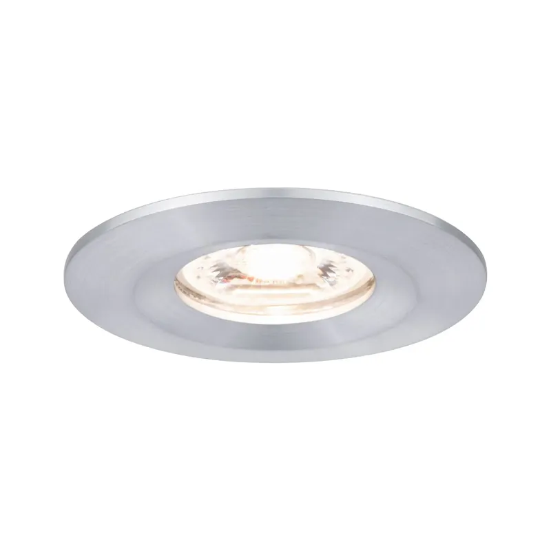 Paulmann Inblp Nova mini Coin rond stijf IP44 LED 1x4W 310lm alu gedraaid/alu