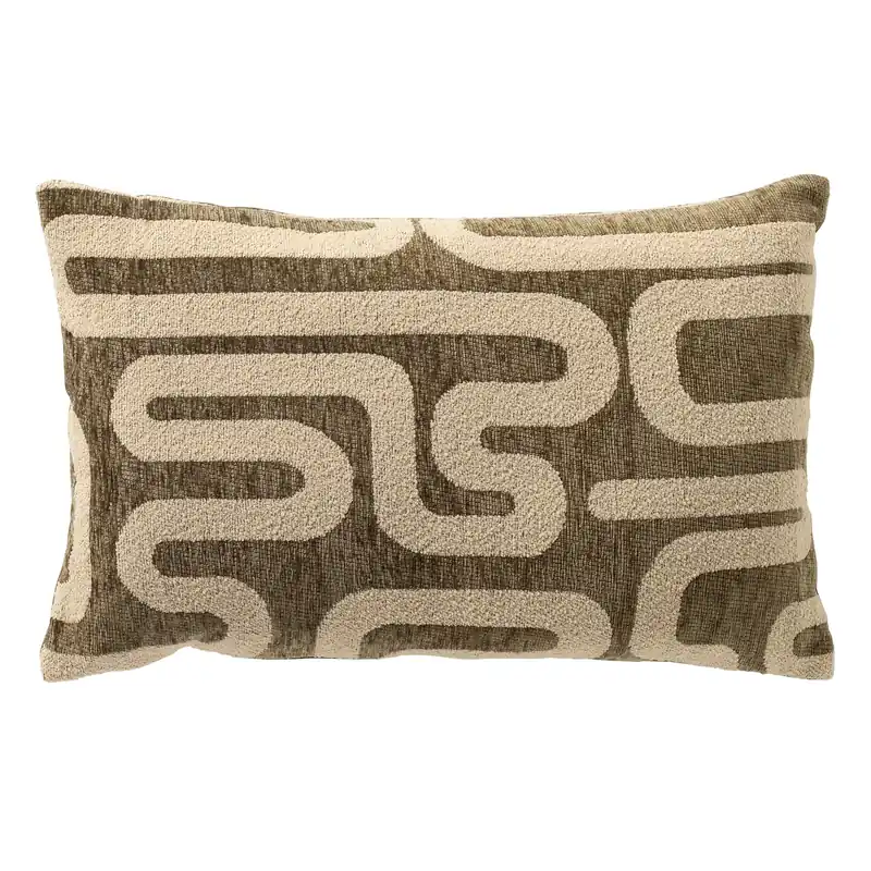 Dutch Decor sierkussen Nima groen-beige 50x30