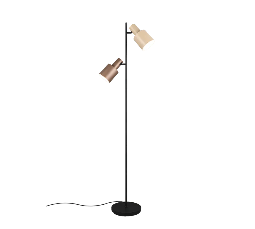 TRIO Vloerlamp Agudo bruin/Beige