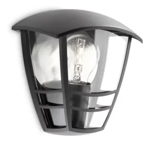 Wandlamp Philips Creek zwart 1x60W 230V
