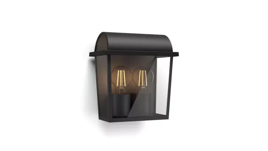 Wandlamp Philips Harvest zwart 2x42W 230V