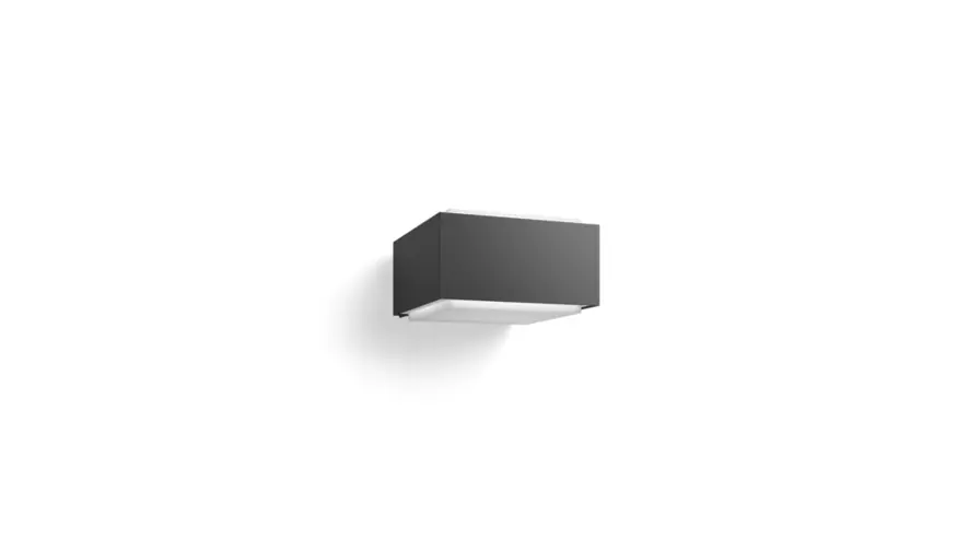 Wandlamp Philips Hedgehog antraciet 1x42W