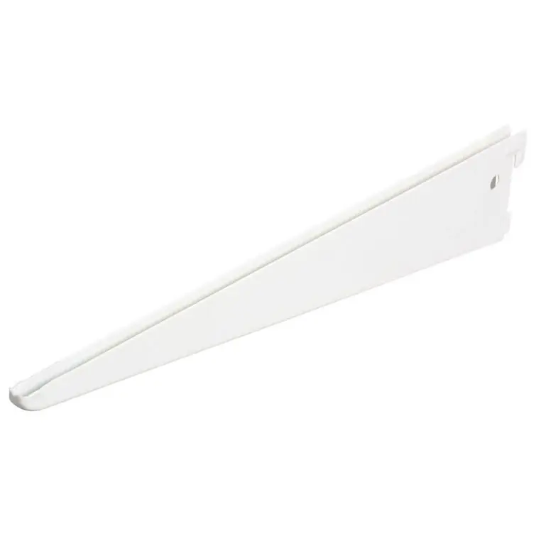 F-systeem plankendrager dubbel RAL9003 wit 37cm