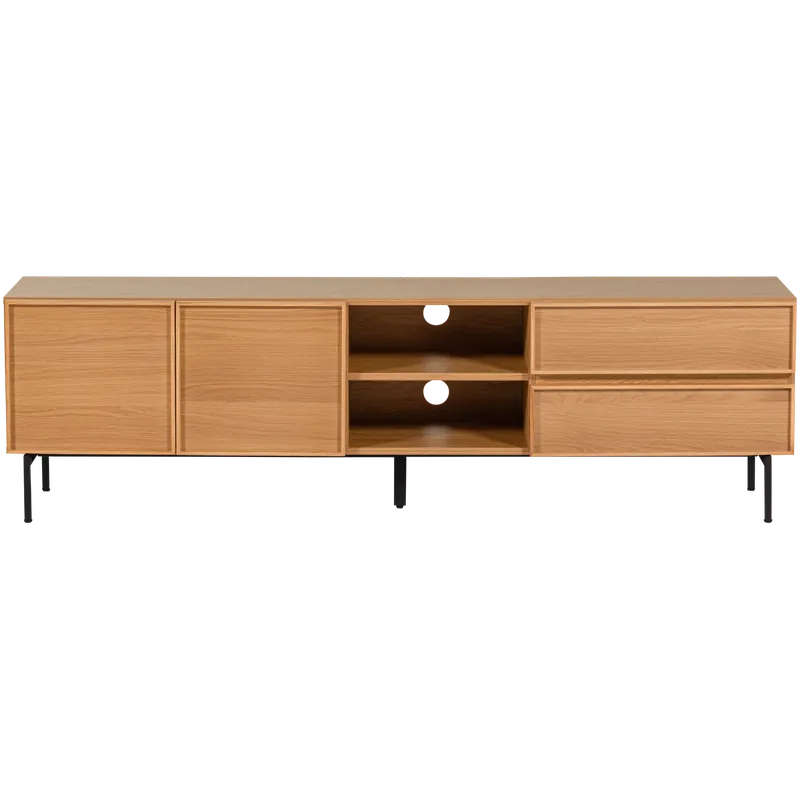 WOOOD Tours tv meubel 180cm melamine/MDF naturel