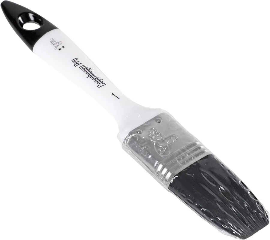 Copenhagen Pro platte kwast II kunststof zwart universeel haar maat 1