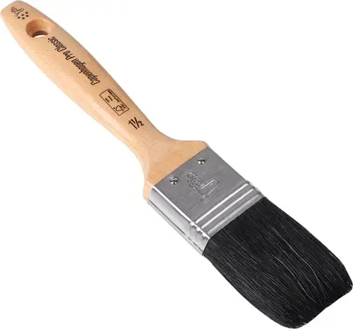 Copenhagen Pro Classic platte kwast zwart chinees varkenshaar maat 1 1/2