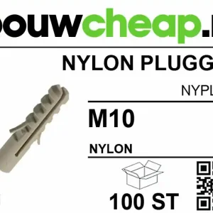 Nylon pluggen M10 (100 st.)