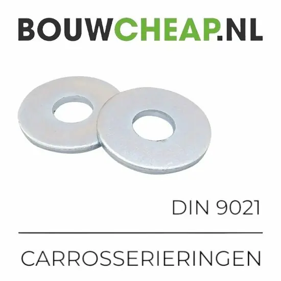 Carrosserieringen Verzinkt M14 DIN 9021 - 100 stuks