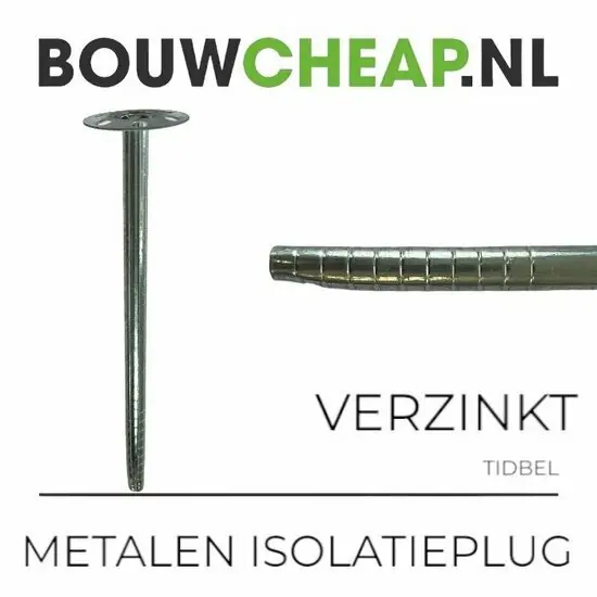 Metalen isolatieplug 300 mm (250 ST.)