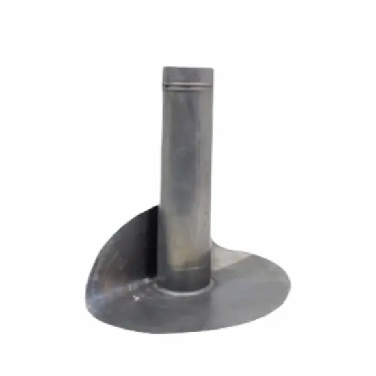 Loden Afvoer - midden-onder kort - Ø 80 x 300mm