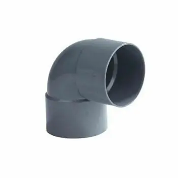 Pvc bocht 110mm 87° twee keer lijmmof