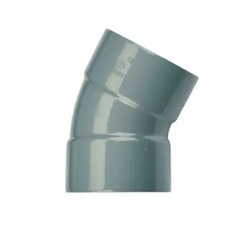 Pvc bocht 125mm 30° twee keer lijmmof