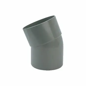 Pvc bocht 125 mm 22,5° een keer lijmmof