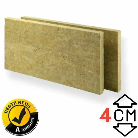 Rockwool 120 x 60cm 40mm dik pak a 10.8m2 Rd 1.05