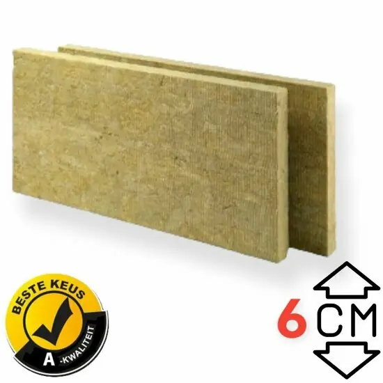 Rockwool 120 x 60cm 60mm dik pak a 7.2m2 Rd 1.6
