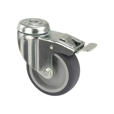 Rubberband zwenkwiel gat met TS 50mm