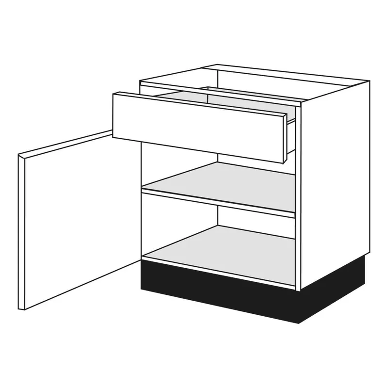 BribusOnderkast eco 1 wit 50x87x57cm FSC