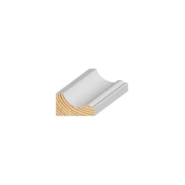 ZtylGrenen hollat kraal wit 26x45mm FSC
