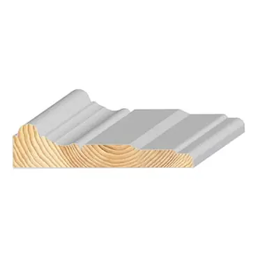 ZtylGrenen gootlijst wit 34x140mm FSC