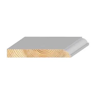 ZtylGrenen kantstuk ojief wit 18x140mm FSC