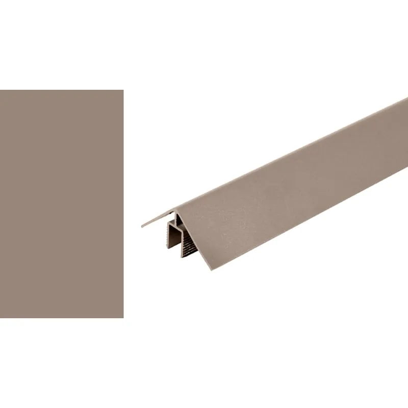 Alu klikprofiel WEO35-60 RAL7006 light grey 50x50mm 300cm