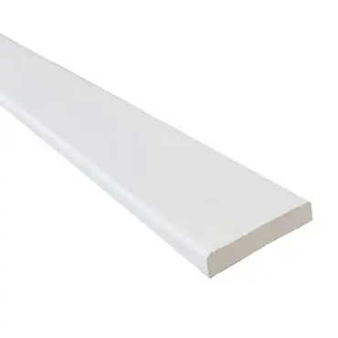 MDF koplat V313 wit recht 12x45mm FSC