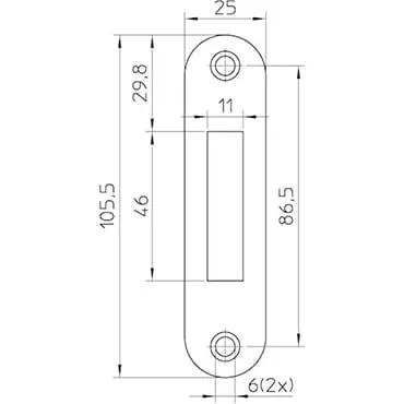 NemefNemef sluitplaat P636/12