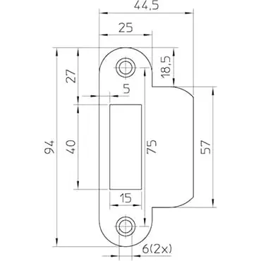 NemefNemef sluitplaat P635/12
