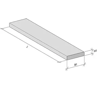 HoloniteHolonite dorpel licht grijs 100cm