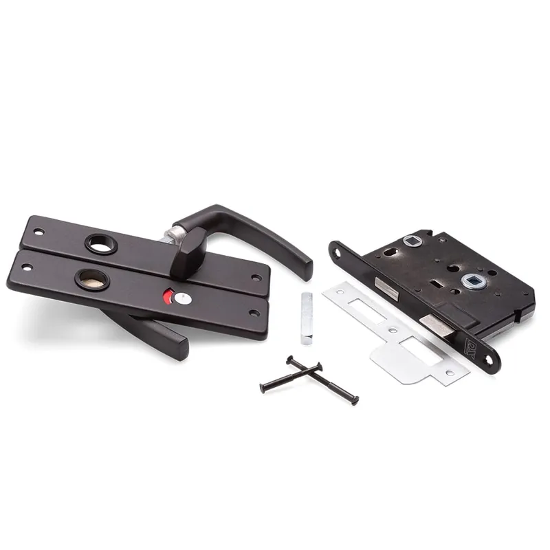 DXDX deurgreepset D50 WC63/8 zwart