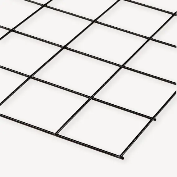 Tuinscherm gaaspaneel zwart mw10