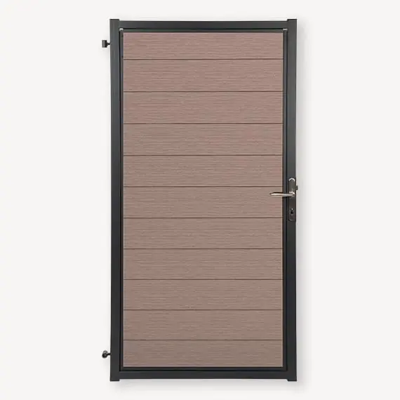 Tuindeur Velufence wengé brown