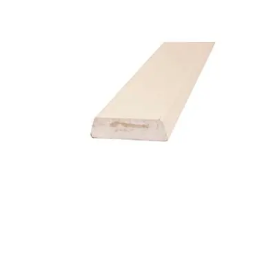 Hardhouten koplat schuin wit 16x45mm FSC