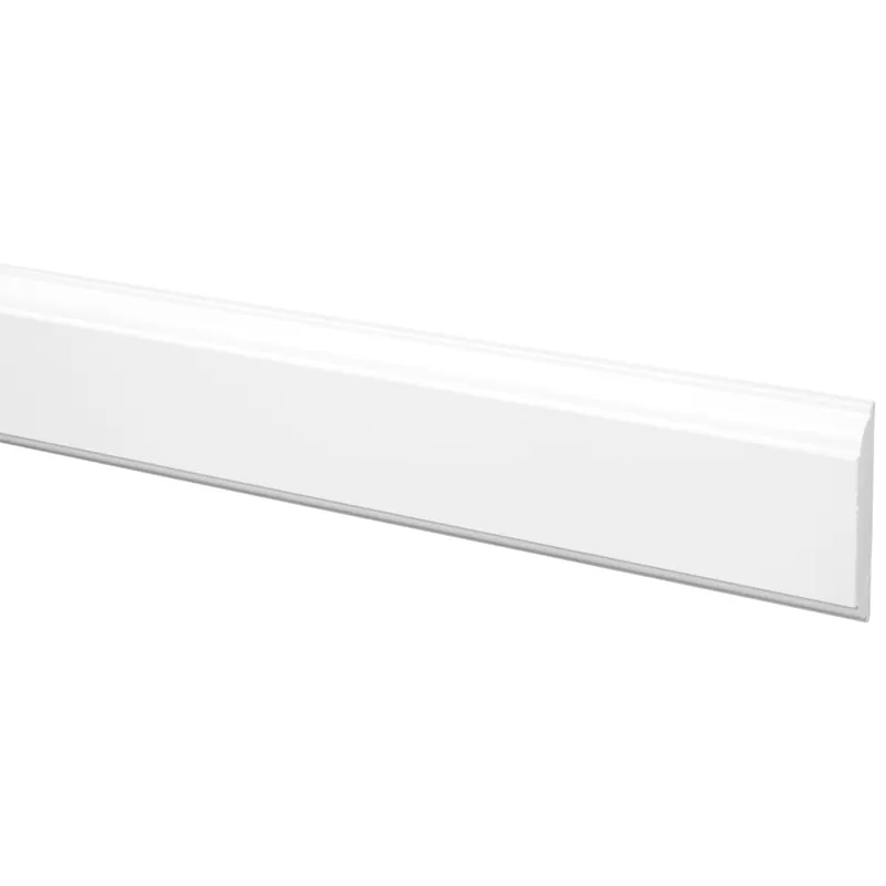 Grenen belegstuk wit gelakt 15x70mm FSC