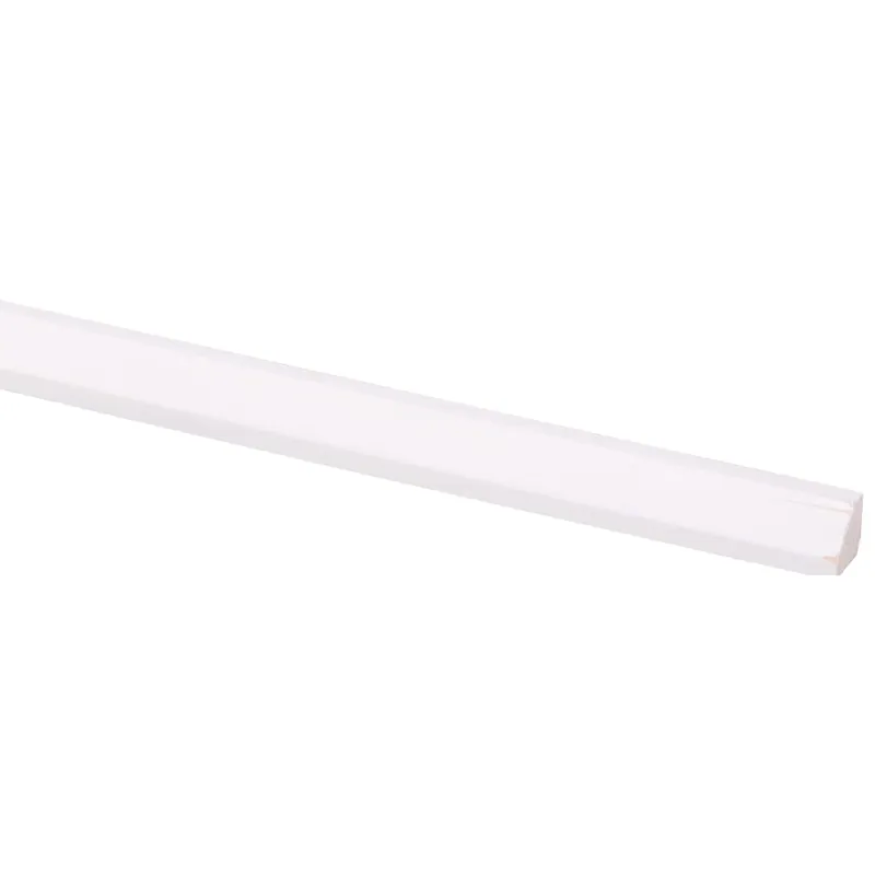 Grenen binnenhoek wit gegrond 11x11mm